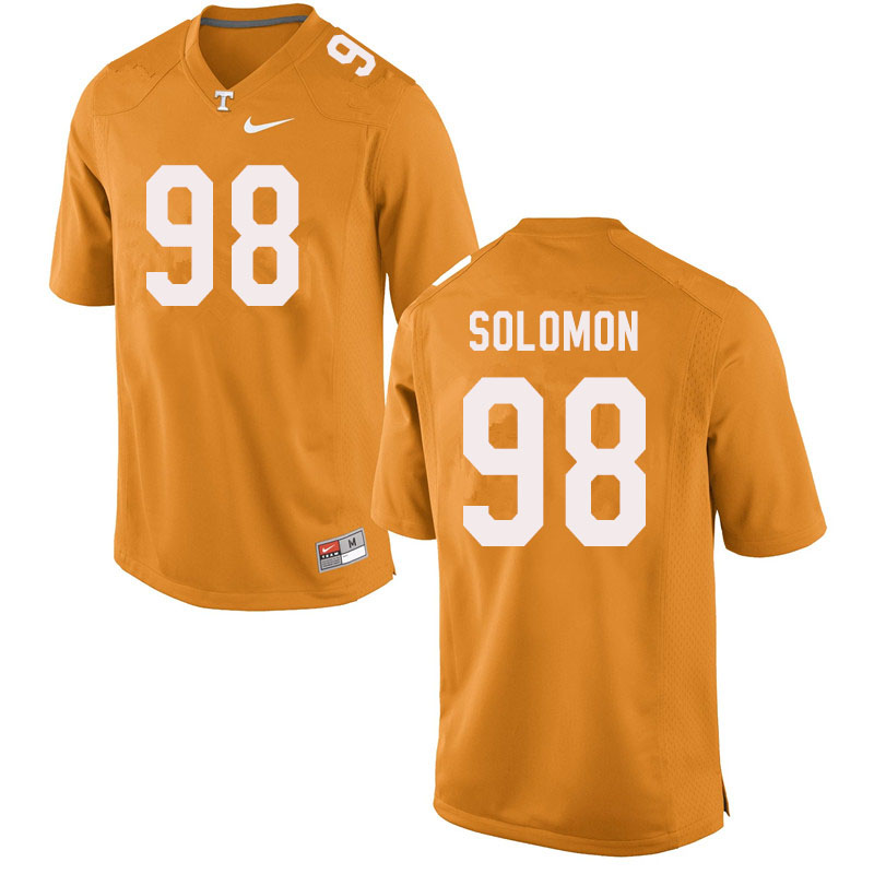 Men #98 Aubrey Solomon Tennessee Volunteers College Football Jerseys Sale-Orange